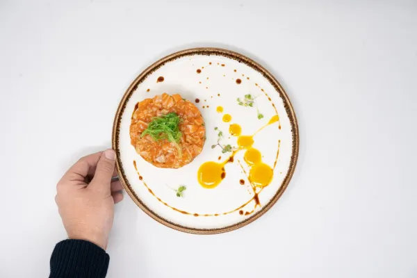 Tartar de salmón